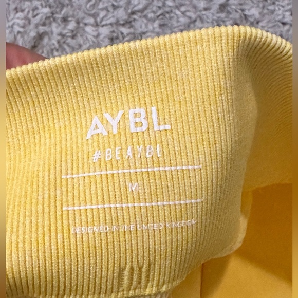 Womens M ABYL Motion Seamless Leggings - Yellow - Picture 4 of 6